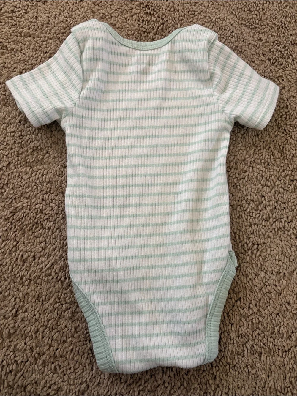 Little Me Mint Green Ribbed Baby Matching Set